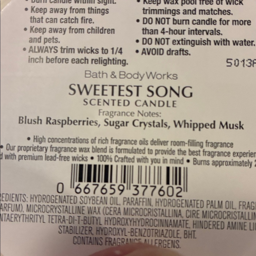 NEW Sweetest Song Scented Candle 3-Wick 🩷 ( No Box) - Picture 4 of 5
